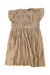 A Gold Short Sleeve Dresses from IKKS in size 8Y for girl. (Front View)