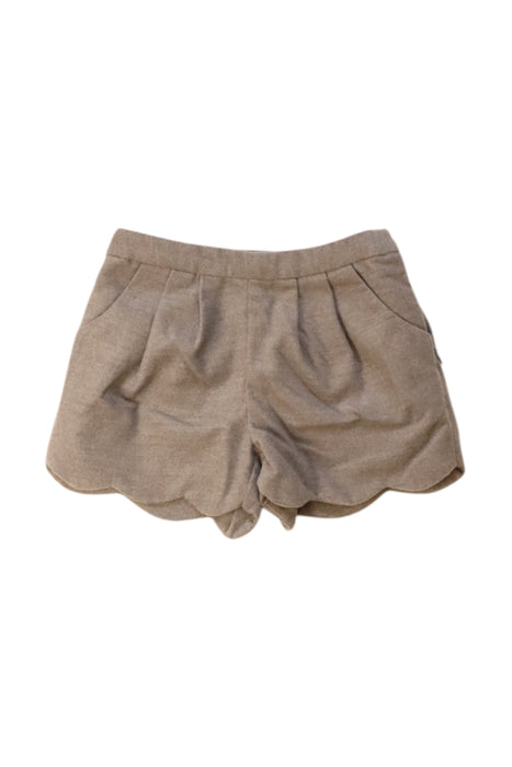 A Beige Shorts from Jacadi in size 2T for girl. (Front View)
