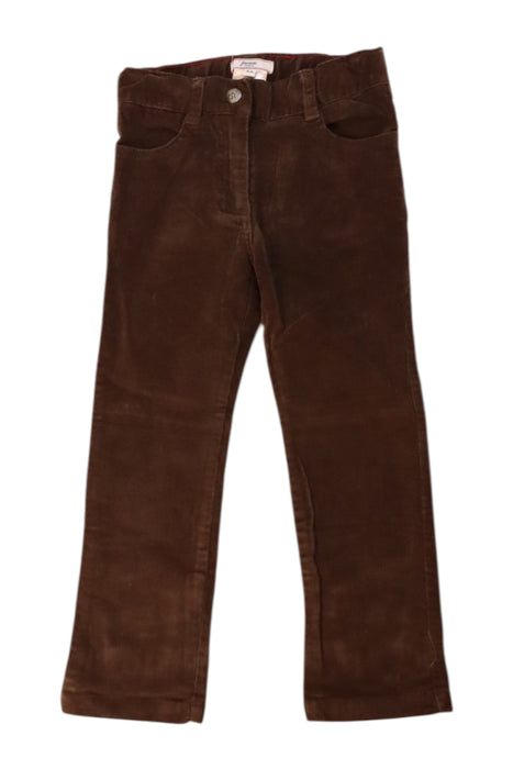A Brown Casual Pants from Jacadi in size 4T for boy. (Front View)
