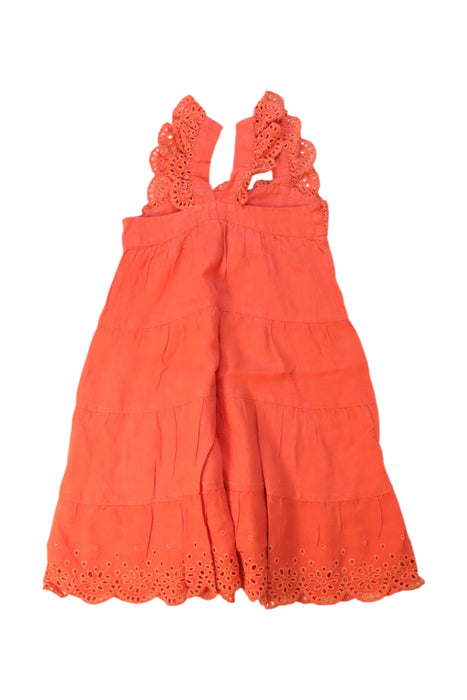 A Orange Sleeveless Dresses from Tartine et Chocolat in size 4T for girl. (Back View)
