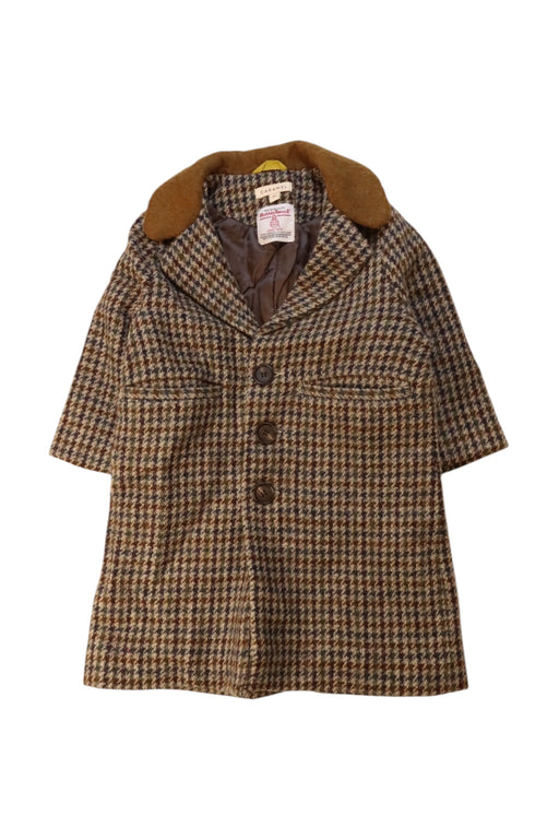 A Brown Coats from Caramel in size 4T for neutral. (Front View)