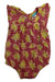 A Burgundy Sleeveless Rompers from Balizen in size 12-18M for girl. (Front View)