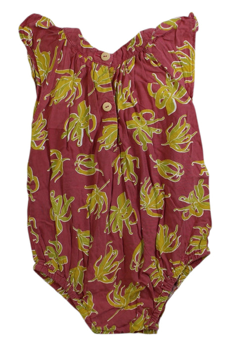 A Burgundy Sleeveless Rompers from Balizen in size 12-18M for girl. (Back View)