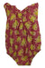 A Burgundy Sleeveless Rompers from Balizen in size 12-18M for girl. (Back View)