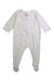 A White Onesies from Petit Bateau in size 6-12M for girl. (Front View)