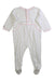 A White Onesies from Petit Bateau in size 6-12M for girl. (Back View)