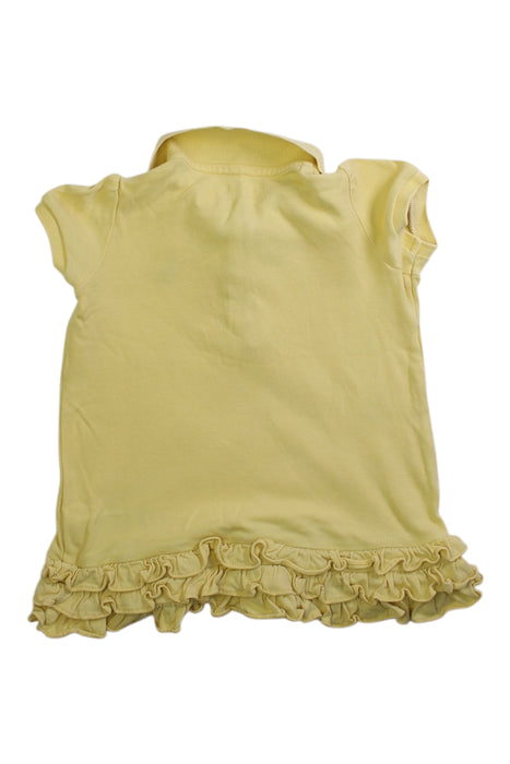 A Yellow Short Sleeve Tops from Ralph Lauren in size 6-12M for girl. (Back View)