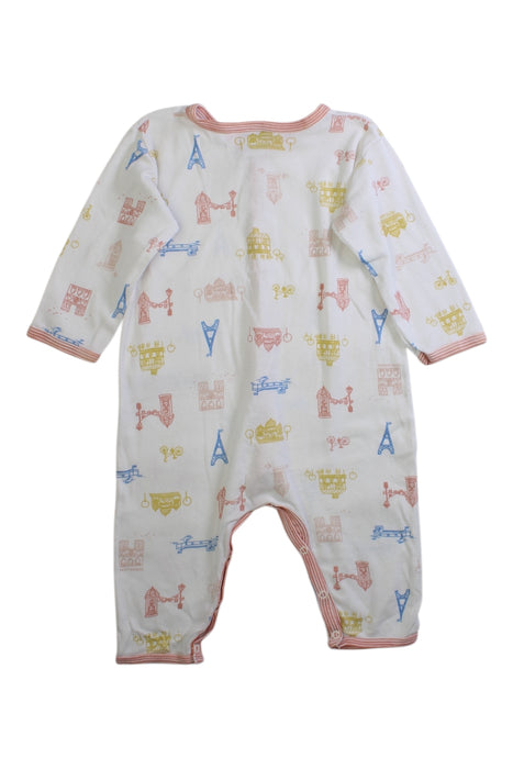 A Multicolour Onesies from Petit Bateau in size 6-12M for girl. (Back View)