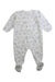 A White Onesies from Petit Bateau in size 6-12M for neutral. (Back View)