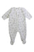 A White Onesies from Petit Bateau in size 3-6M for neutral. (Front View)