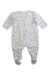 A White Onesies from Petit Bateau in size 3-6M for neutral. (Back View)