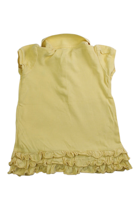 A Yellow Short Sleeve Tops from Ralph Lauren in size 6-12M for girl. (Back View)