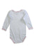 A White Long Sleeve Bodysuits from Petit Bateau in size 6-12M for girl. (Back View)