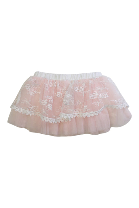 A Pink Tulle Skirts from Miniclasix in size 3-6M for girl. (Front View)