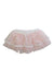 A Pink Tulle Skirts from Miniclasix in size 3-6M for girl. (Back View)