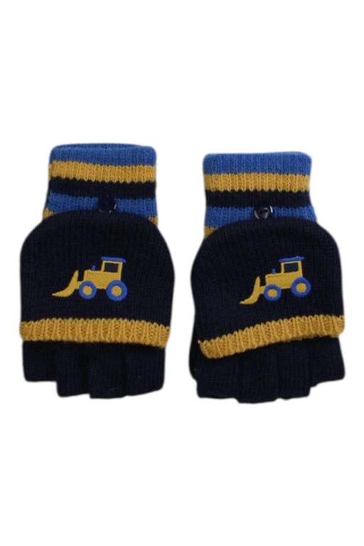 A Navy Gloves & Mittens from Jojo Maman Bébé in size 3T for boy. (Front View)