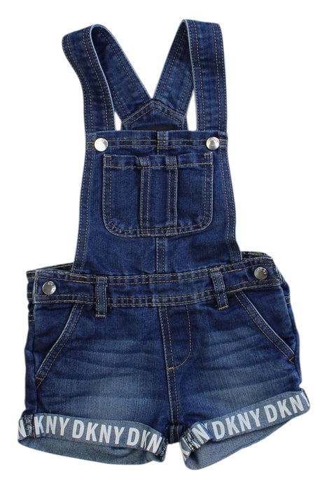 A Blue Long Overalls from DKNY in size 3T for girl. (Front View)