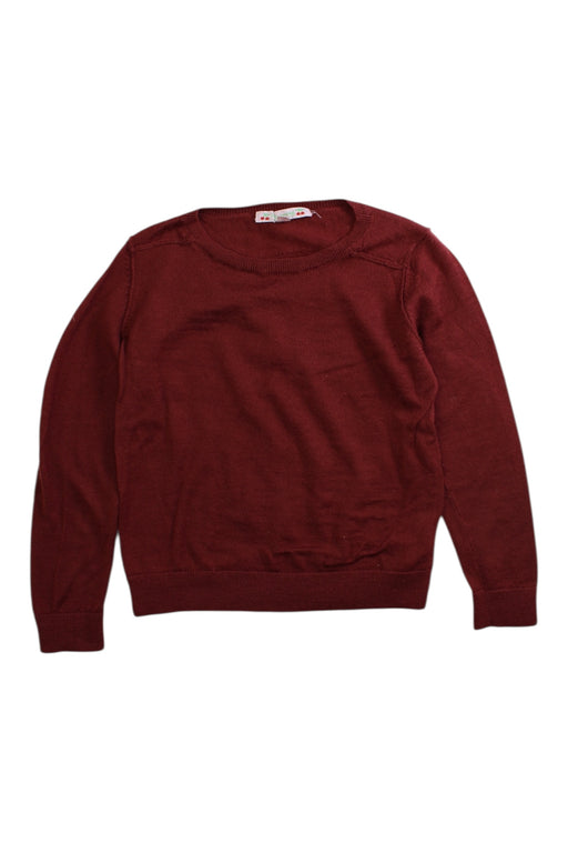 A Burgundy Knit Sweaters from Bonpoint in size 6T for boy. (Front View)