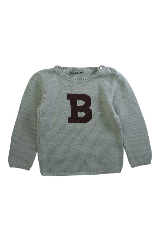 A Green Long Sleeve Tops from Bonpoint in size 4T for neutral. (Front View)