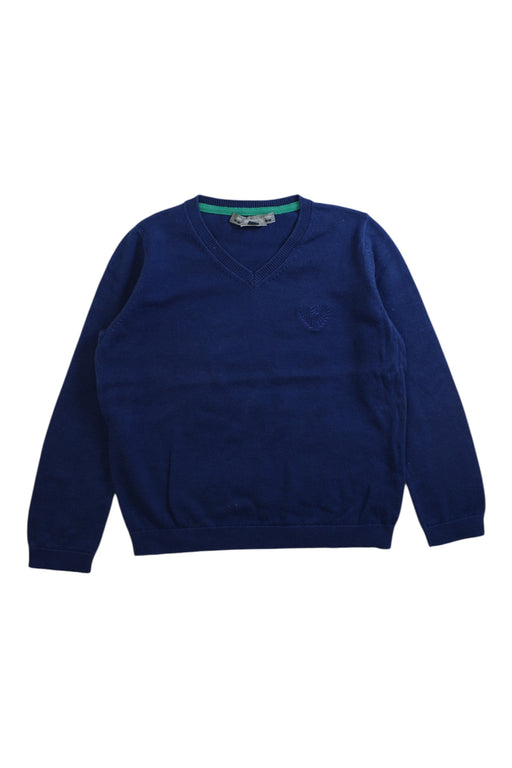 A Navy Knit Sweaters from Bonpoint in size 6T for boy. (Front View)