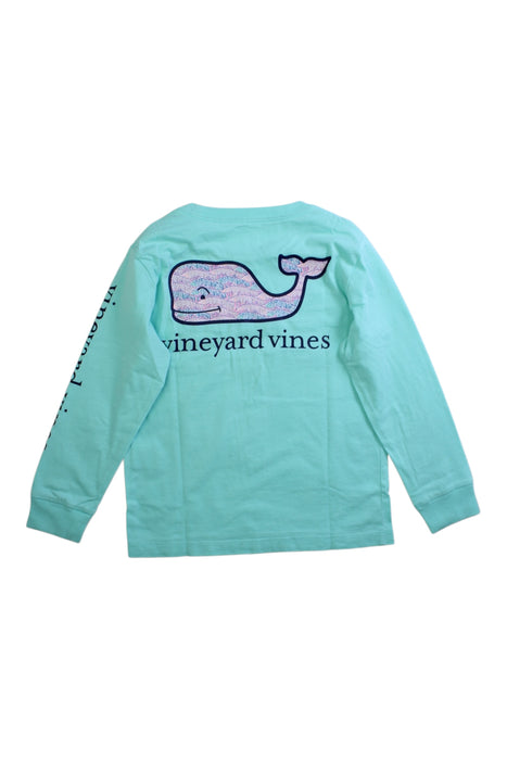 A Green Long Sleeve T Shirts from Vineyard Vines in size 4T for boy. (Back View)