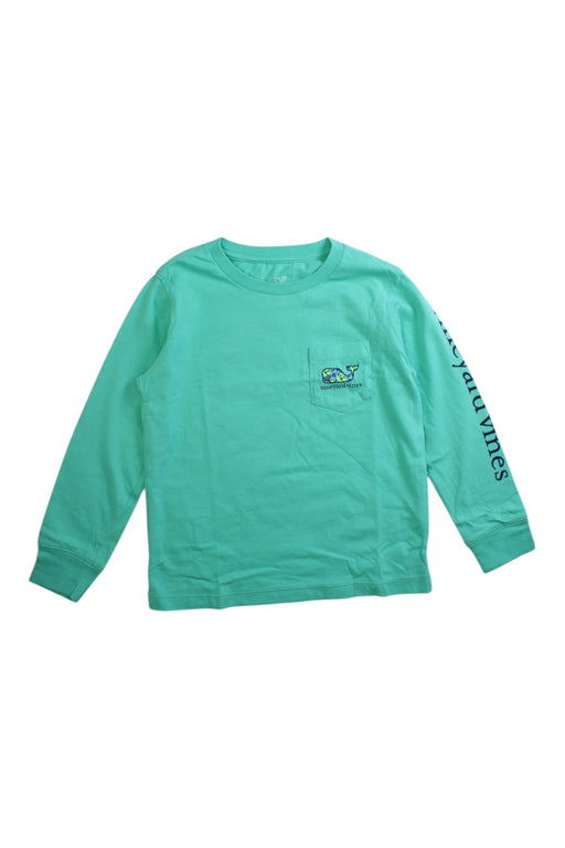 A Green Long Sleeve T Shirts from Vineyard Vines in size 4T for boy. (Front View)