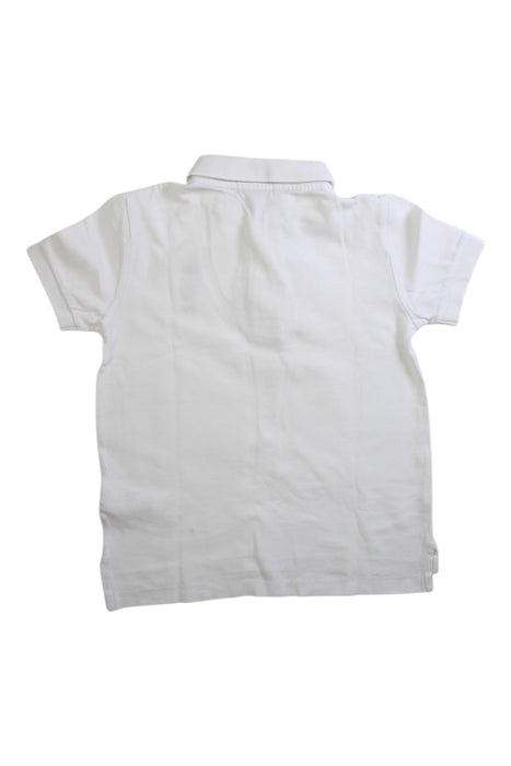 A White Short Sleeve Polos from Polo Ralph Lauren in size 5T for boy. (Back View)