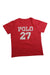 A Red Short Sleeve T Shirts from Polo Ralph Lauren in size 4T for boy. (Front View)