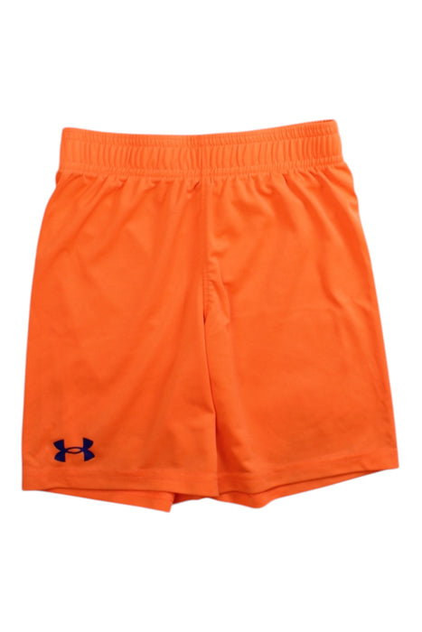 A Orange Shorts from Under Armour in size 5T for boy. (Front View)