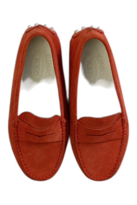 A Orange Loafers & Moccasins from Tod’s in size 6T for boy. (Back View)