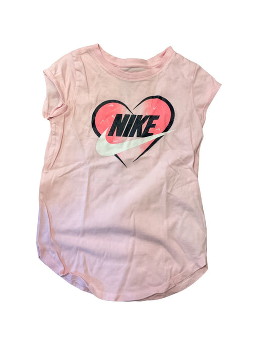 A Pink Short Sleeve T Shirts from Nike in size 5T for girl. (Front View)