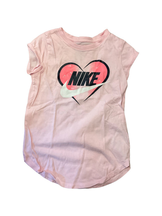 A Pink Short Sleeve T Shirts from Nike in size 5T for girl. (Front View)