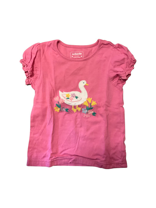 A Pink Short Sleeve T Shirts from Jojo Maman Bébé in size 4T for girl. (Front View)