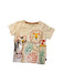 A Beige Short Sleeve T Shirts from Jojo Maman Bébé in size 4T for boy. (Front View)