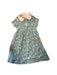 A Blue Short Sleeve Dresses from Jojo Maman Bébé in size 4T for girl. (Front View)