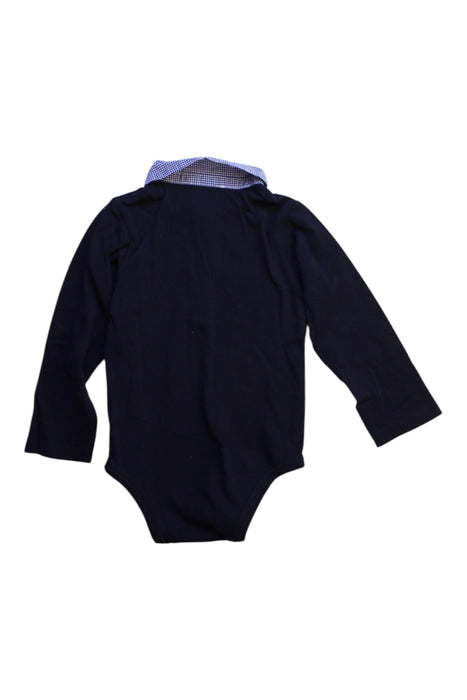 A Navy Long Sleeve Bodysuits from Jacadi in size 3T for boy. (Back View)