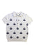 A White Short Sleeve Polos from Nicholas & Bears in size 3T for boy. (Front View)