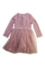 A Pink Long Sleeve Dresses from Mamas & Papas in size 18-24M for girl. (Front View)