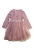 A Pink Long Sleeve Dresses from Mamas & Papas in size 18-24M for girl. (Back View)