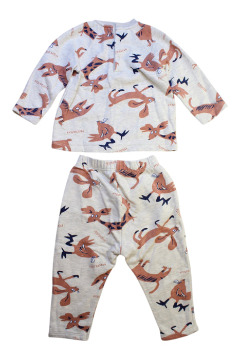 A Peach Pants Sets from Petit Bateau in size 12-18M for neutral. (Back View)