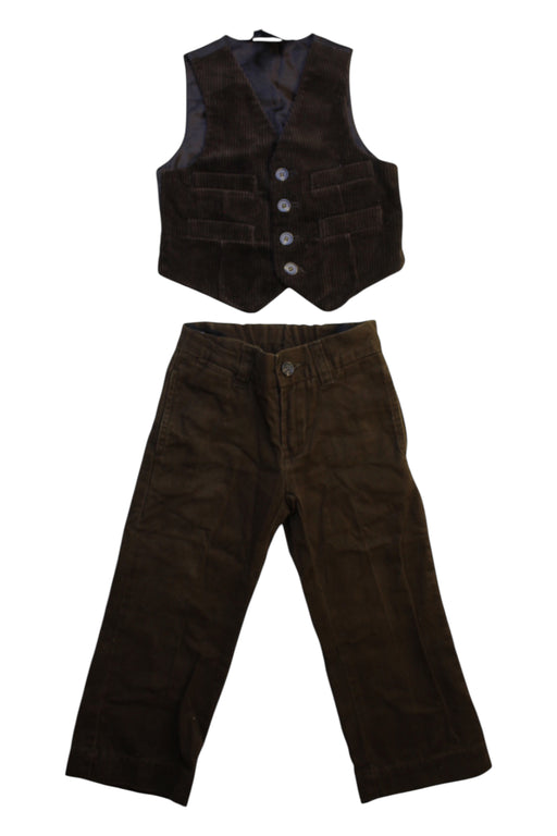 A Brown Pants Sets from Polo Ralph Lauren in size 2T for boy. (Front View)