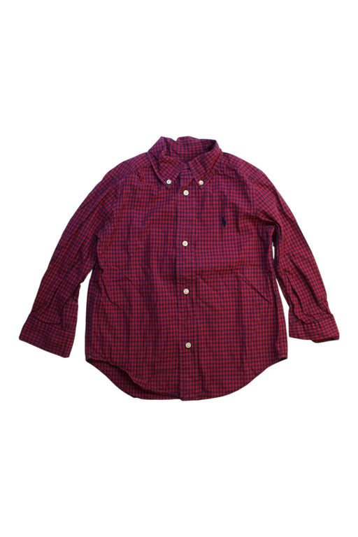 A Red Long Sleeve Shirts from Ralph Lauren in size 3T for boy. (Front View)