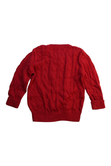 A Red Knit Sweaters from Ralph Lauren in size 18-24M for girl. (Back View)