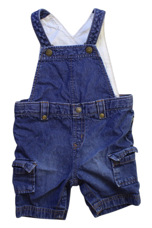A Blue Overall Shorts from Comme Ca Ism in size 12-18M for boy. (Front View)