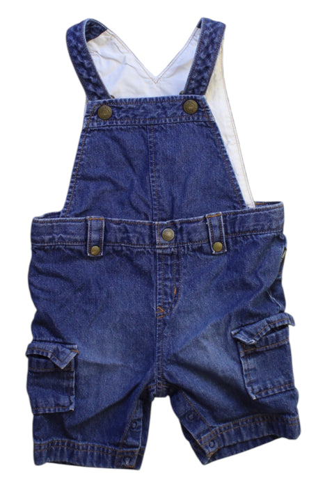 A Blue Overall Shorts from Comme Ca Ism in size 12-18M for boy. (Front View)