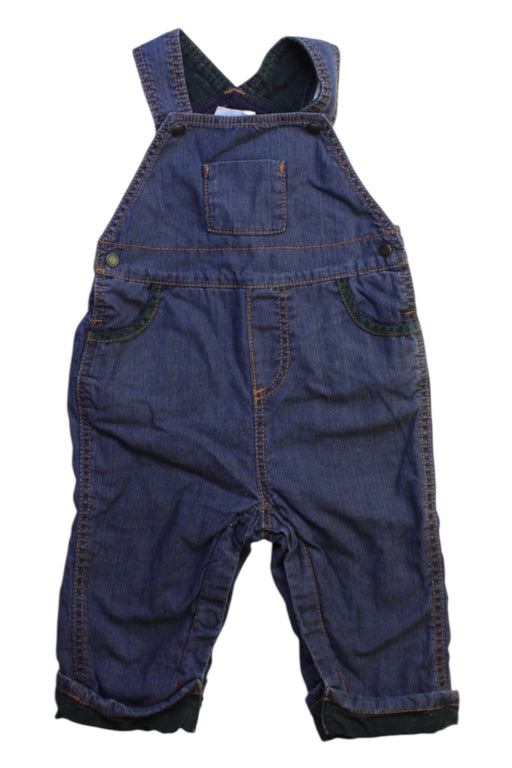 A Blue Long Overalls from Jacadi in size 3-6M for boy. (Front View)