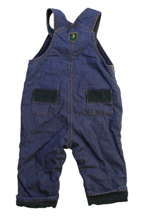 A Blue Long Overalls from Jacadi in size 3-6M for boy. (Back View)