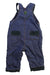 A Blue Long Overalls from Jacadi in size 3-6M for boy. (Back View)