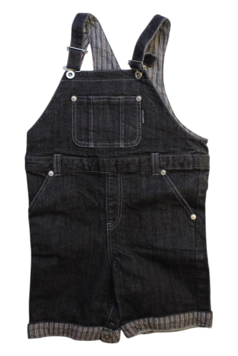 A Black Overall Shorts from Comme Ca Fossette in size 18-24M for boy. (Front View)