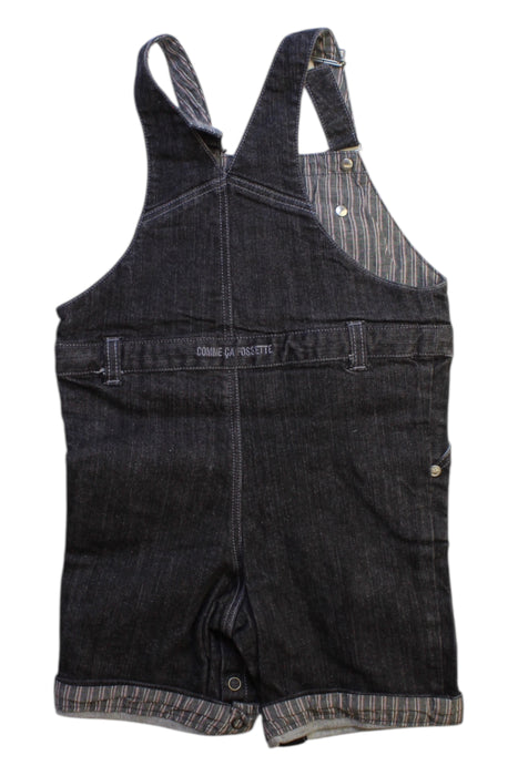 A Black Overall Shorts from Comme Ca Fossette in size 18-24M for boy. (Back View)